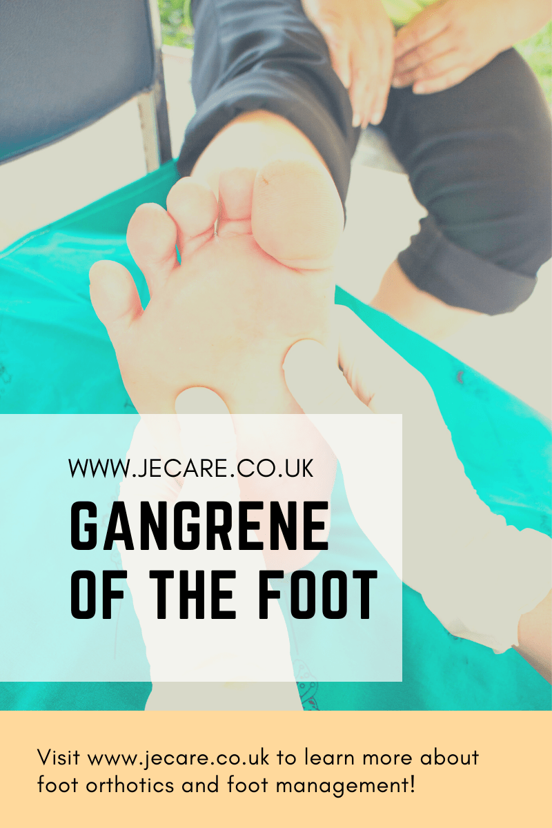 Gangrene of the foot